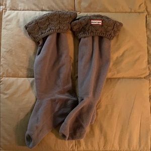 HUNTER BOOT cable knit socks